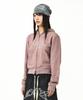 Mimthewardrobe Укороченная толстовка на молнии с логотипом из страз_Пигментный розовый