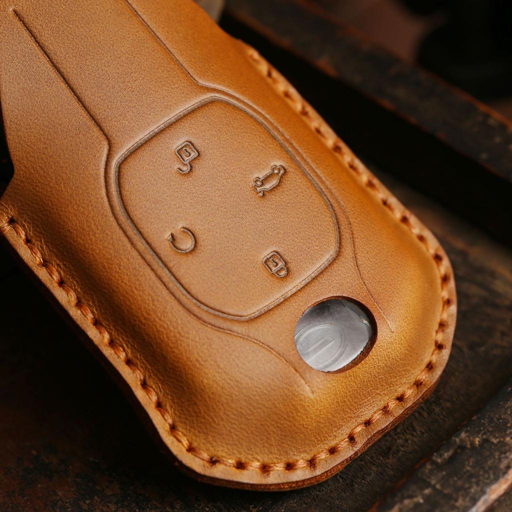 The retro key set is suitable for GAC Trumpchi Shadow Leopard's new GS8 handmade car key bag.