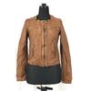 Made In Italy Sheepskin Leather Jacket Blouson Outerwear Women S Brown Riders(USED)