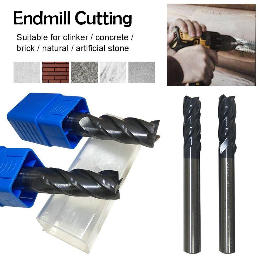 Высококачественная твердосплавная фреза длиной 50 мм, 4 зуба, концевая фреза, режущий инструмент для станка