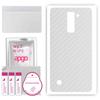 apgo Protective Skin Sticker for the Back Compatible with LG Stylus 2 Plus, Wrap Film, Foil, Vinyl - Pattern Transparent Carbon
