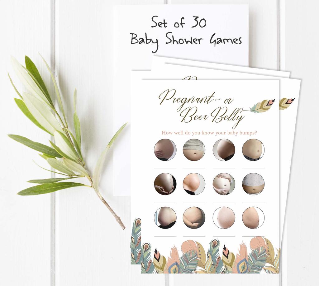 Inkdotpot Игры для беременных или пивных животов Товары для вечеринок Карточки с заданиями Идеи игр для детского душа Гендерно-нейтральные игры Это мальчик или