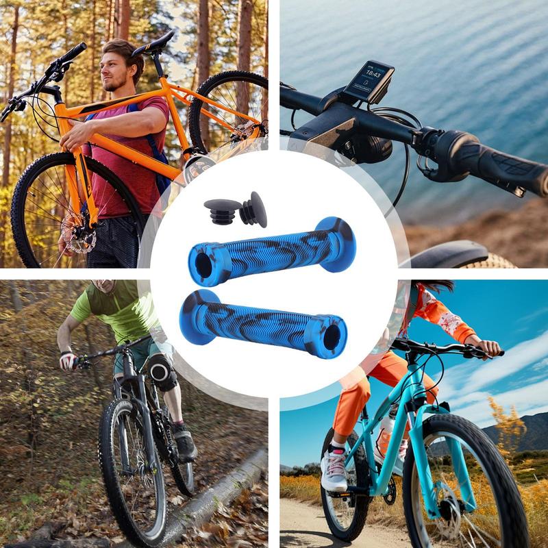 Cycling Handlebar Grips Bicycles Grip Protector Riding Handle Rubber Grips Non-slip Handlebar Grips For Enhanced Control Bikes