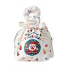 Christmas Gift Bag with Drawstring Reusable Candy Bag for Treats Cookie Goodies Xmas Eve Fruit Storage Bag with Santa Snowman Deer Doll for Xmas Party