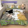 3pcs Cat Hug Bedding Set, Ideal for Home Use, Suitable for Bedroom Decor (1*Duvet Cover + 1/2*Pillowcases, No Core) yy250821167