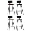 VidaXL 4x Bar Chairs Solid Reclaimed Wood Multicolor Stool 245393