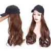 Hair Wig With Baseball Cap Straight&Wave Curly Hair Women Girl's Wigs
