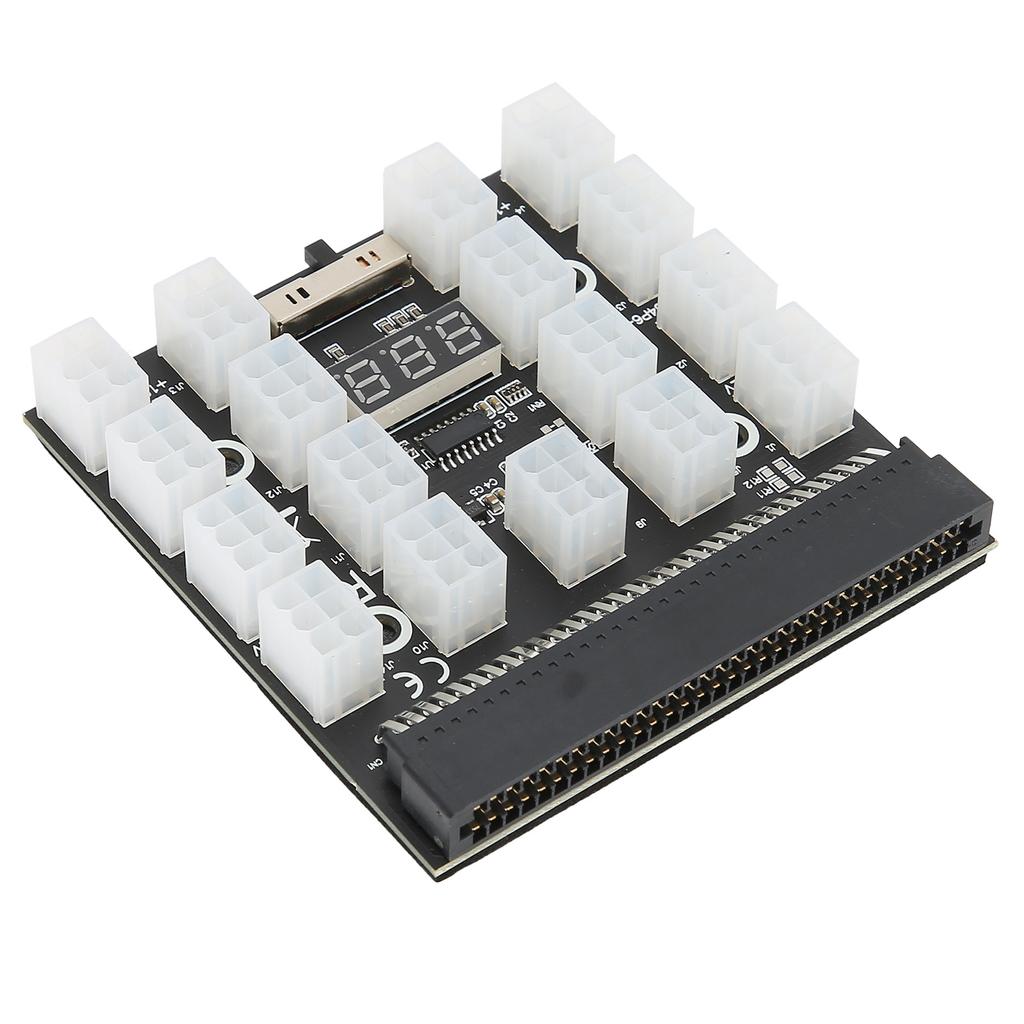 Power Supply Board Adapter 17 Position Distribution Converter Breakout PCB Module 12VBlack