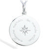 [R2568] - Silver Pendant 'Best Mom In the Whole World' Silver (rhodium) - 18 Mm