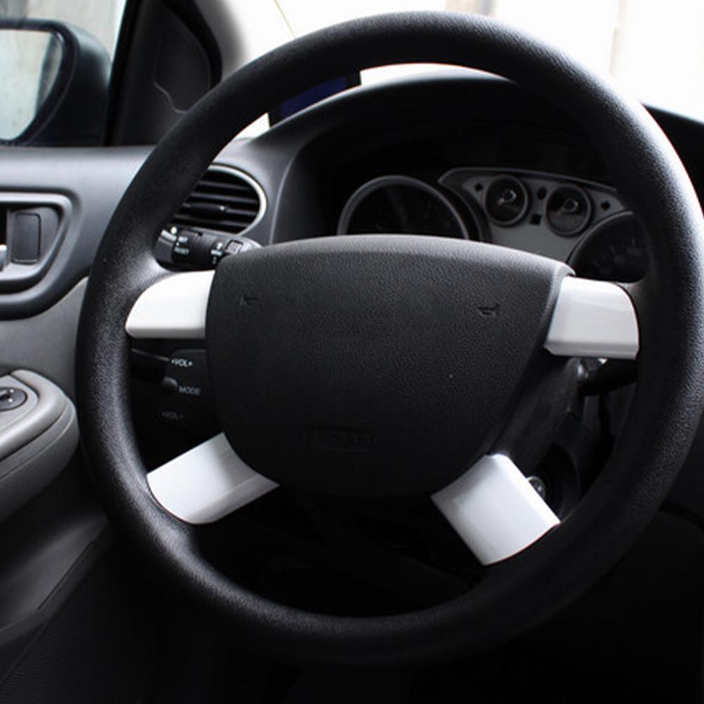 4 шт. Наклейка на рулевое колесо салона автомобиля для Ford Focus MK2 2005 2006 2007 2008 2009 2010 2011 Аксессуары для украшения