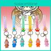 Soft Pvc Sheep Keychain Cute Cartoon Style Colorful Keyring For Gifts And Occasions