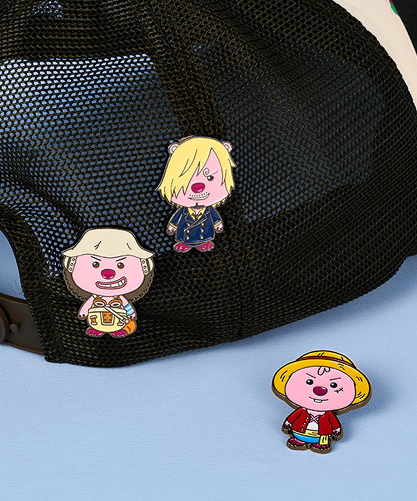 Zanmangloopy Zanman Luffy X One Piece Набор металлических значков-пинов