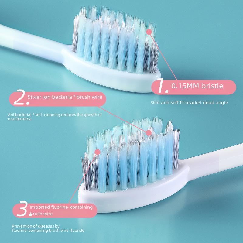 ETravel 2-в-1 Портативная Складная Зубная Щетка и Зубная Паста для Ортодонтического Ухода