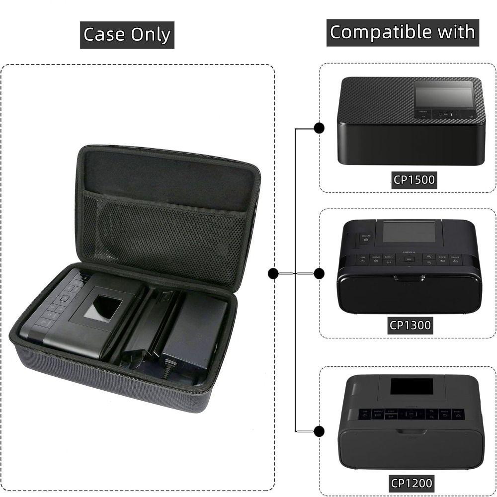 Shockproof Photo Printer Storage Case for Canon SELPHY CP1300/ CP1200/ CP1500 Commuting