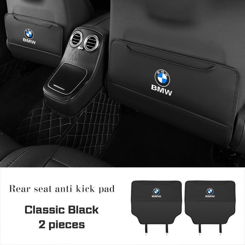 LKCW9 PU leather Car Seat Anti Kick Pad For BMW M M3 M4 M5 E46 E90 E92 F15 F20 F07 F40 F30 G30 G01 G02 G05 Protect Cover Storage Bag