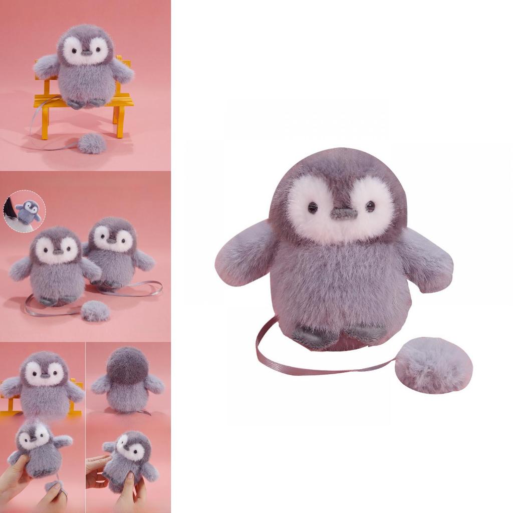 Penguin Plush Toy Shoulder Buddy Soft Stuffed Animal Gift For Kids