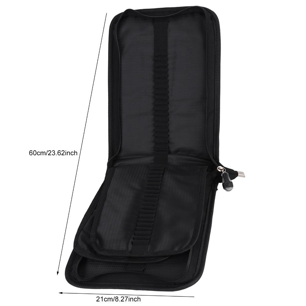 72/120 Slots Pencil Case Black Art Pencil Case Durable Pencil Case Organizer Drawing