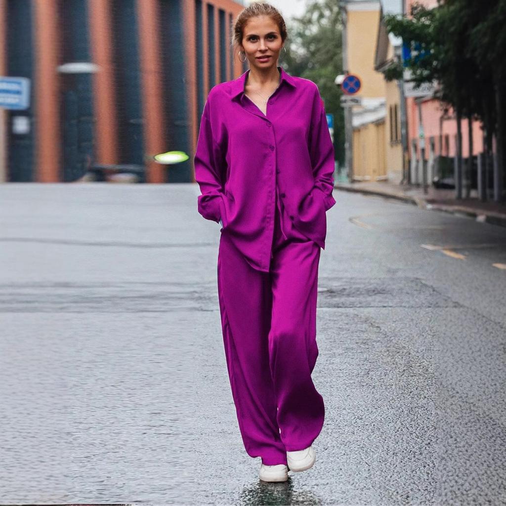 IHUASU Women's Fashion Multi-color Loose Casual Suit