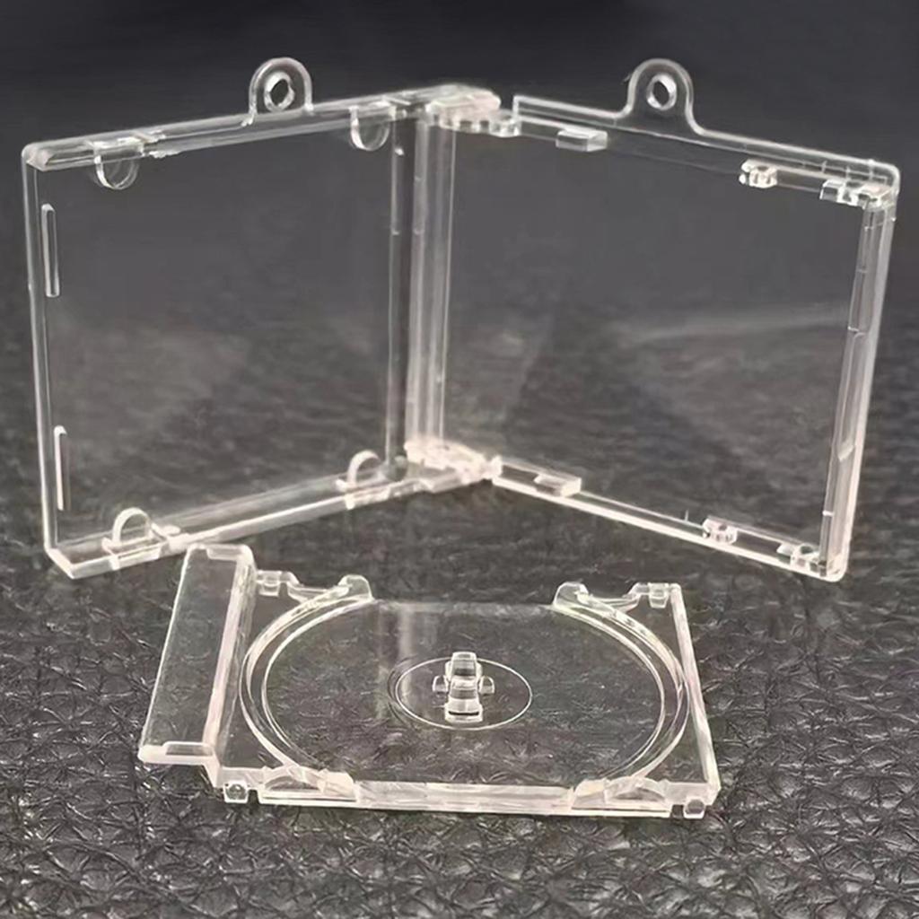 Акриловый брелок-подвеска в виде альбома для дисков, брелок в виде пустой коробки для дисков, подходящий для брелка-рюкзака, брелок-зажим для цепи