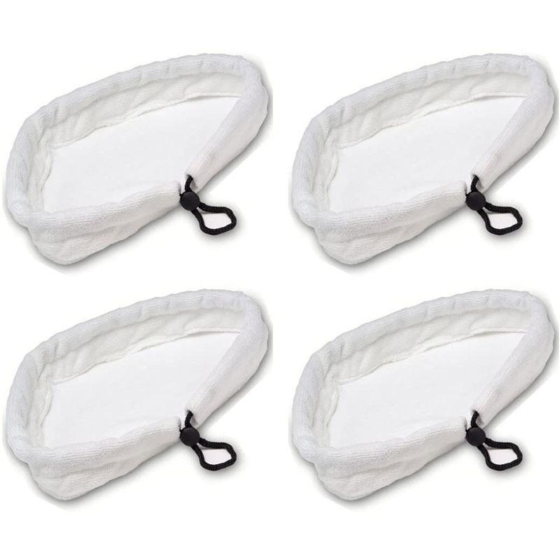 3PCS Microfibre Cloth Cleaning Pad with Rope For Steam Floor Mop Super Absorbent Washable Reusable Steamer Cleaner Accessories