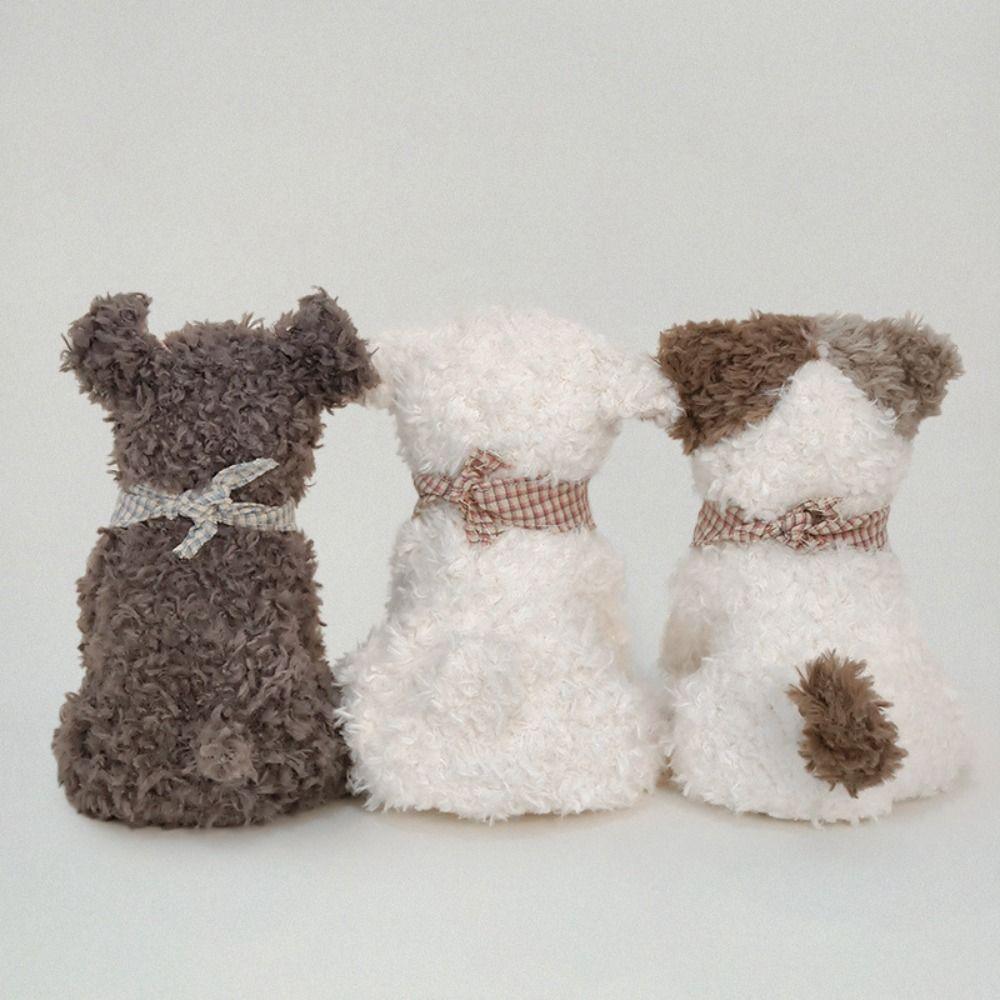 Fluffy Stuffed Dog Cat Lamb Doll Interactive Curly Haired Dog Doll  Home Decor