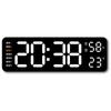 Electronic Clock, Simple Multi-function Clock, Rectangular Large Font Alarm Clock, Hanging or Standing Clock