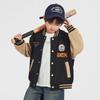 Duoduojia Boys' Sport Style Color-block Baseball Jacket