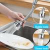 Universal Stainless Steel Rotating Kitchen Faucet Extender - Water-Saving Bubbler and Booster Shower Head
