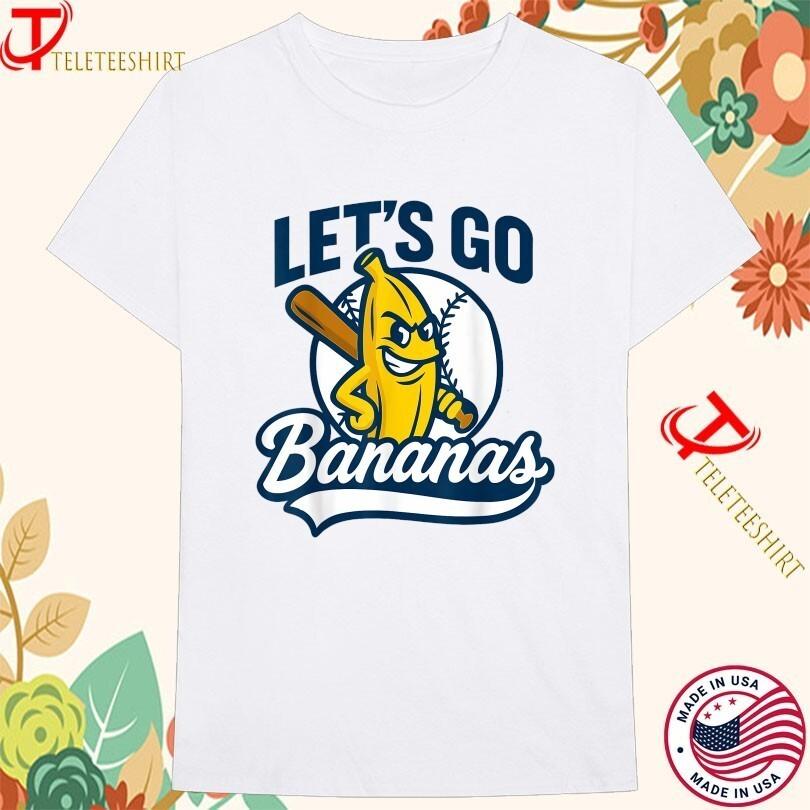 Savannah Bananas Let's Go Bananas Cotton White All Size T Shirt For Fans C108 Unisex T-Shirt