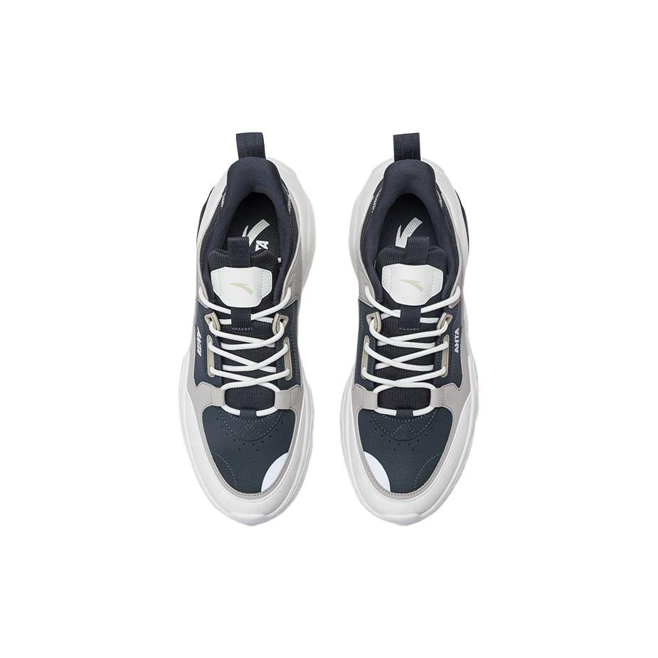 Anta Comfortable Slip-Resistant Low-Top Casual Shoes Men Sneakers Gray 112458812S-2