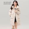 SNOWFLYING Women's Mid-Length Hooded Down Jacket