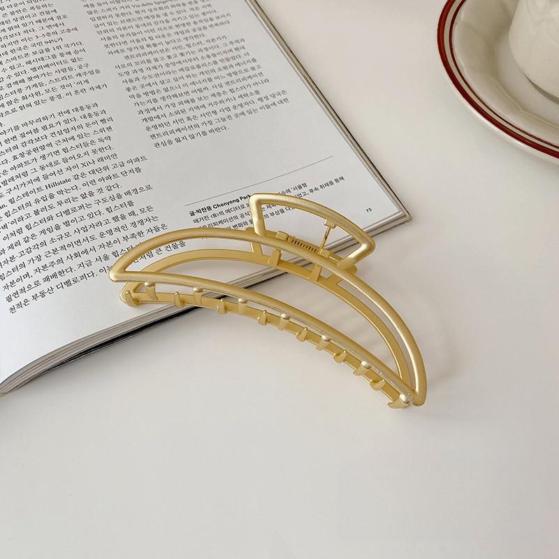 Korean Instagram large shark clip metal clip back head tray hair clip with all out side clip face wash hair accessories