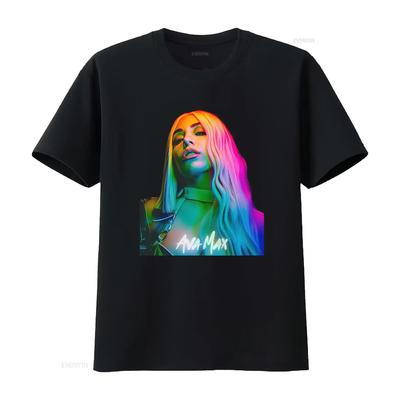 Футболка Ava Max в винтажном стиле Ретро-фотосессия Вдохновлено бутлегом Минималистичная R&B Музыкальная эстетика Для фанатов винтаж Слегка выстиранная