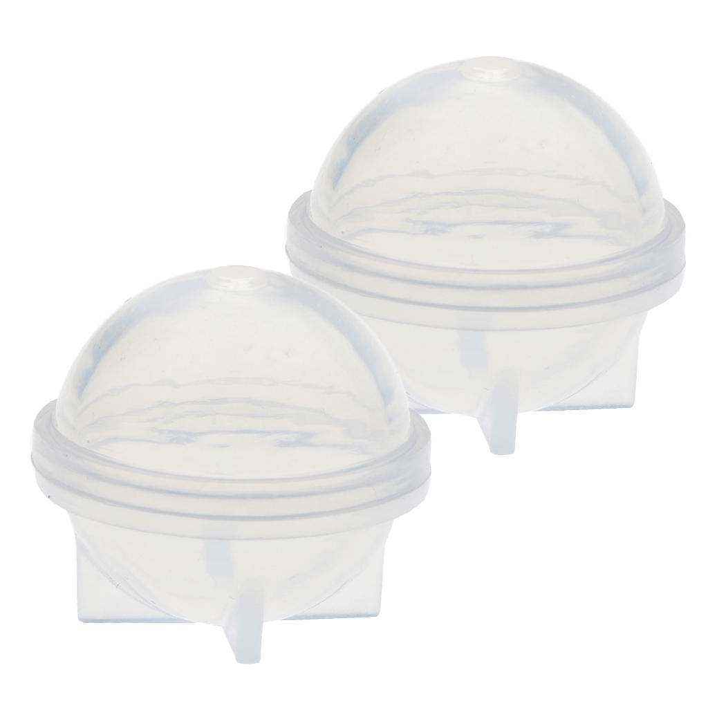 2 Pieces Sphere Ball Shape Silicone Mold Mould for Jewelry Making Craft 20mm