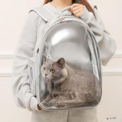 Новая космическая капсула Прозрачная сумка для кошек Дышащая сумка для домашних животных через плечо Портативная сумка для кошек Товары для животных Рюкзак для домашних животных