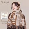 JIUMU Women's Pure Wool Autumn Winter Scarf & Shawl