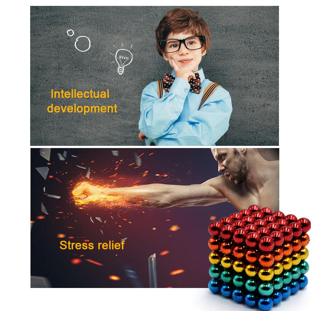 5 мм 125 шт. 5 цветов магнитные шарики магниты офисная игрушка магнитная скульптура Backyballs подарок для