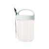 Portable Transparent Glass Overnight Oats & Fruit Yogurt Cup with Spoon