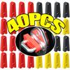 4-40pcs Silicone Car Door Closing Shock Absorber Buffer Pad Damper Anti Noise Sound Insulation Protector Gasket Interior Parts Interior Mirrors 6