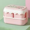 Fruit Pattern Plastic Lunch Box Drop-proof Compartment Lunch Box Cartoon Lunch Box  Girls