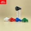 8 шт./лот MOC BRICKS маска Зеленый Черный Белый Синий Красный бандана шарф Совместимо с 15619 Строительные блоки, ориентированные на обучение Подарки