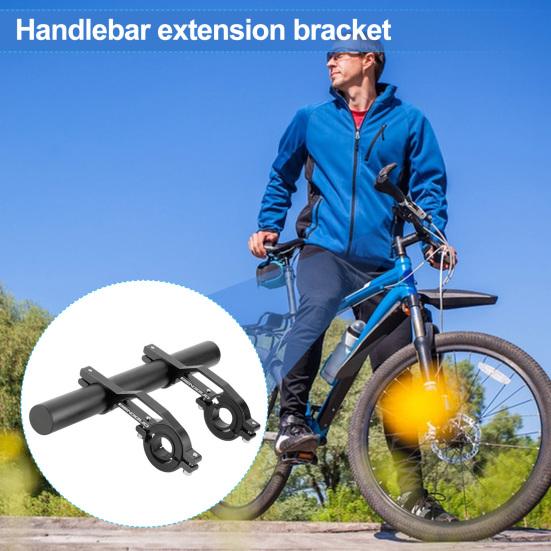 Aluminum Alloy Bicycle Handlebar Extender Quick Installation Handlebar Extension Bracket for Bike Light Phone Code Handlebar Cross Bar