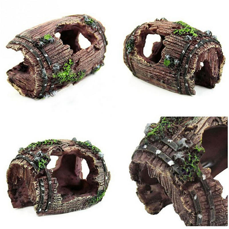 Аквариумный аквариум бочка смоляной орнамент пещера ландшафтный дизайн мебель украшения