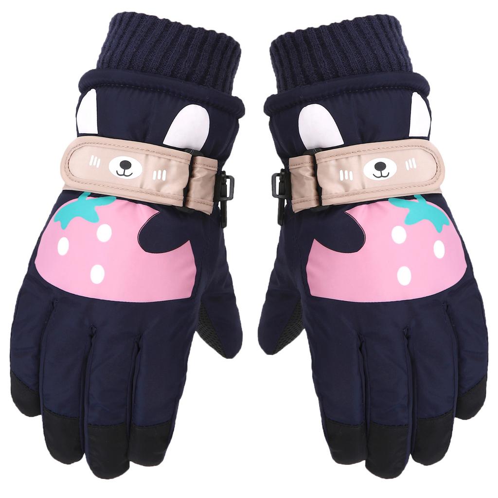 Children's Ski Gloves Cartoon Cute Winter Outdoor Skiing Cycling Warm And  Wear Resistant