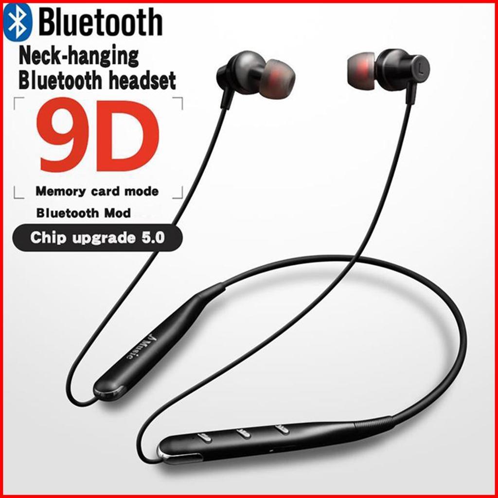 Bluetooth Earphone Wireless Headphone TF Card Mode Earbuds with Microphone Bluetooth Earphone