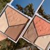 Tri-Color Contouring Palette: Highlighter, Blush, Matte Nose & Eye Shadow for Novice Makeup - All-in-One Affordable Makeup Solution