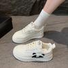 Summer White Shoes for Women Korean Version of Students Heightening Breathable Sports Bread Shoes Trendy Casual Sports Shoes