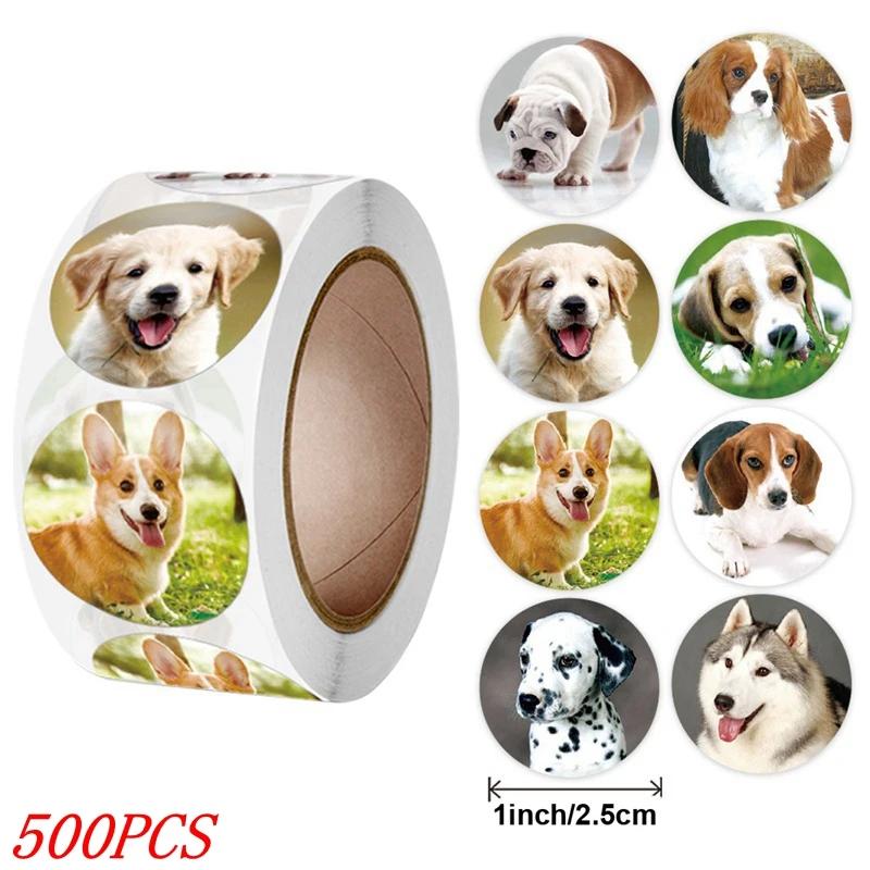 50-500pcs Kids Reward sticker puppy dog Pattern encouragement stickers for Teachers Cute Animals Stickers Stationery Stickers