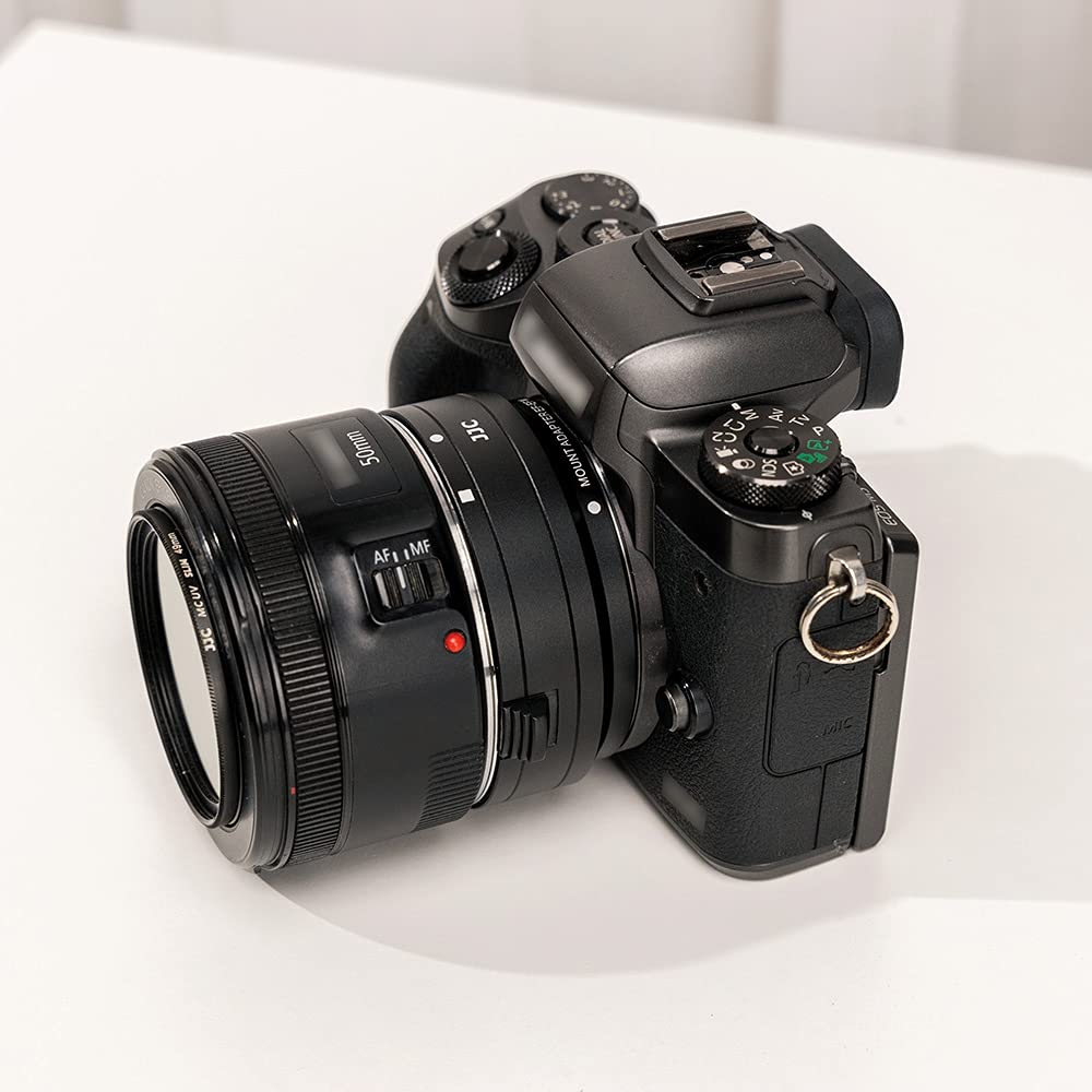 Переходник для объектива JJC EF-EOS M Canon EF/EF-S - EOS M для камер Kiss M2, Kiss M, EOS M200, M100, M6 Mark II / M6, M5, M3, M10 EOS M
