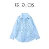 Spring New Arrival Women's Clothing Stylish Loose Cut Out Embroidery